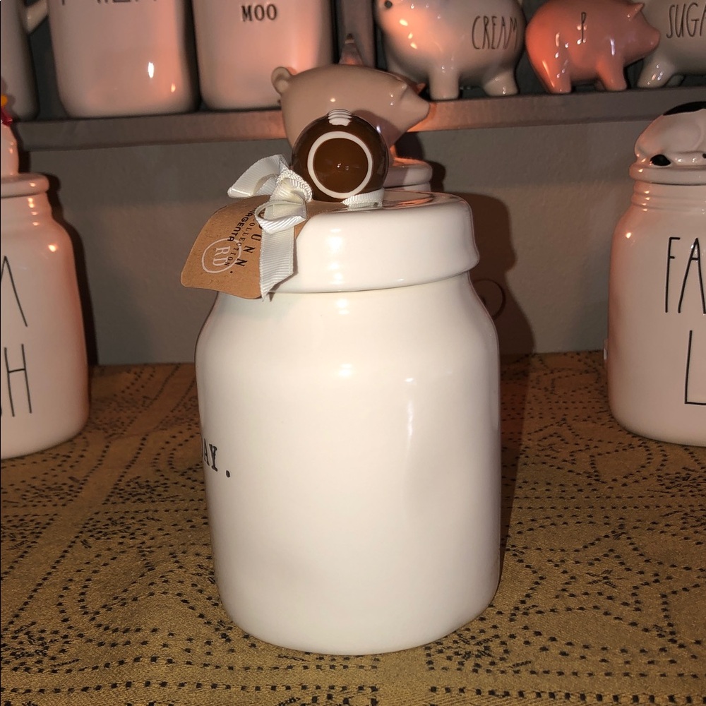 Rae Dunn GAME DAY Baby Canister (Football On Lid) - Picture 3 of 9